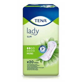 TENA Lady Slim Mini - Урологични превръзки - 2 капки - 200 мл х20 бр.