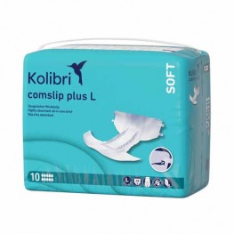 Kolibri Slip Soft Plus - Силно абсорбиращи пелени за възрастни, 10 капки - 3200 мл, Размер L (115 - 160 см), 28 бр/опак