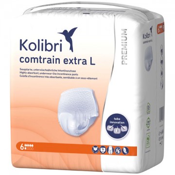 Kolibri Premium Extra -  Еднократно бельо, 6 капки -1300 мл, Размер L (110 -140 см), 14 бр/опак