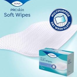 TENA Proskin Soft Wipes - Меки кърпи с размер 32х30 см, 135 бр/опак