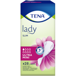 TENA Lady Slim Ultra Mini - Урологични превръзки - 1 капка - 92 мл х28 бр.