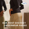 TENA Silhouette Plus - Дискретно бельо за жени с ниска талия, цвят Бял, Размер М, 12 бр./опак.