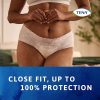 TENA Silhouette Plus - Дискретно бельо за жени с ниска талия, цвят Бял, Размер L, 10 бр./опак.