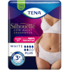 TENA Silhouette Plus - Дискретно бельо за жени с ниска талия, цвят Бял, Размер L, 10 бр./опак.