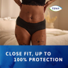 TENA Silhouette Plus - Дискретно бельо за жени с ниска талия, цвят Черен, Размер М, 12 бр./опак.