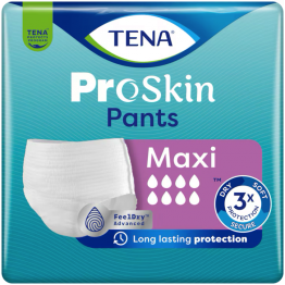 TENA Pants Maxi - Абсорбиращо еднократно бельо, 8 капки (2535 мл), Размер L,10 бр./пак.