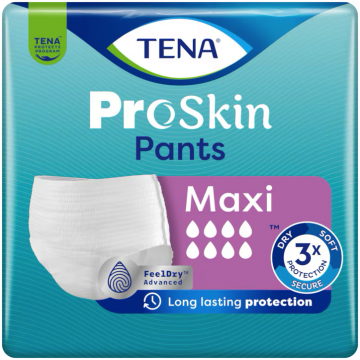 TENA Pants Maxi - Абсорбиращо еднократно бельо, 8 капки (2800 мл), Размер XL,10 бр./пак. TENA Pants Maxi - Абсорбиращо еднократно бельо, 8 капки (2800 мл), Размер XL,10 бр./пак.