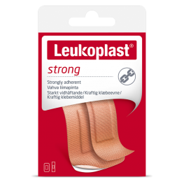 Leukoplast® Силно залепващ пластир за рани - 20 броя в 2 размера (22х72 мм - 12 бр.; 38х63 мм - 8 бр.)