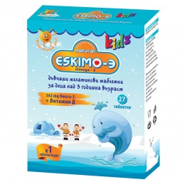 ESKIMO-3 Kids Рибено масло, желирани таблетки – 27 бр.