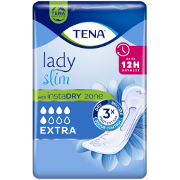 TENA Lady Slim Extra InstaDRY - Урологични превръзки - 5 капки - 515мл x10 бр. 