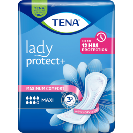 TENA Lady Protect +  Maxi Урологични превръзки - 7 капки - 798 мл х6 бр. 