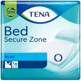 TENA Bed Plus Secure Zone - СИЛНО абсорбиращи еднократни чаршафи за легло с размер 60х60 см, 6 капки - 1250 мл, 30бр/опак